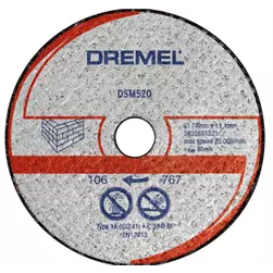 Dremel 2 dischi taglio laterizzi DSM520
